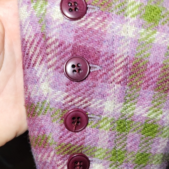 Jigsaw Jackets & Coats Jigsaw Pink Green Tweed Blazer Size Us 8 Poshmark